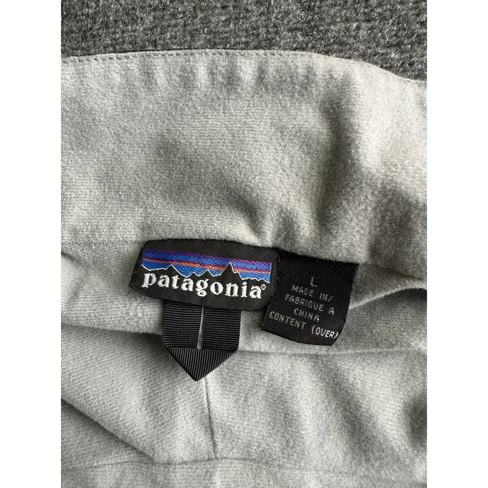Mens Patagonia Stretch Zephur Full Zip Jacket Gray Black, Size L